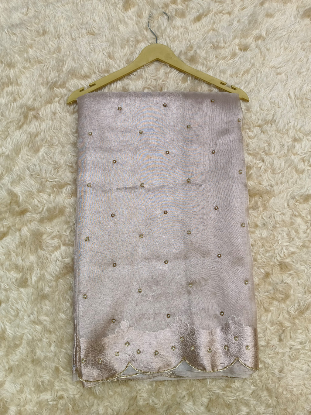 TISSUE HANDWORK EMBROIDERED SAREE