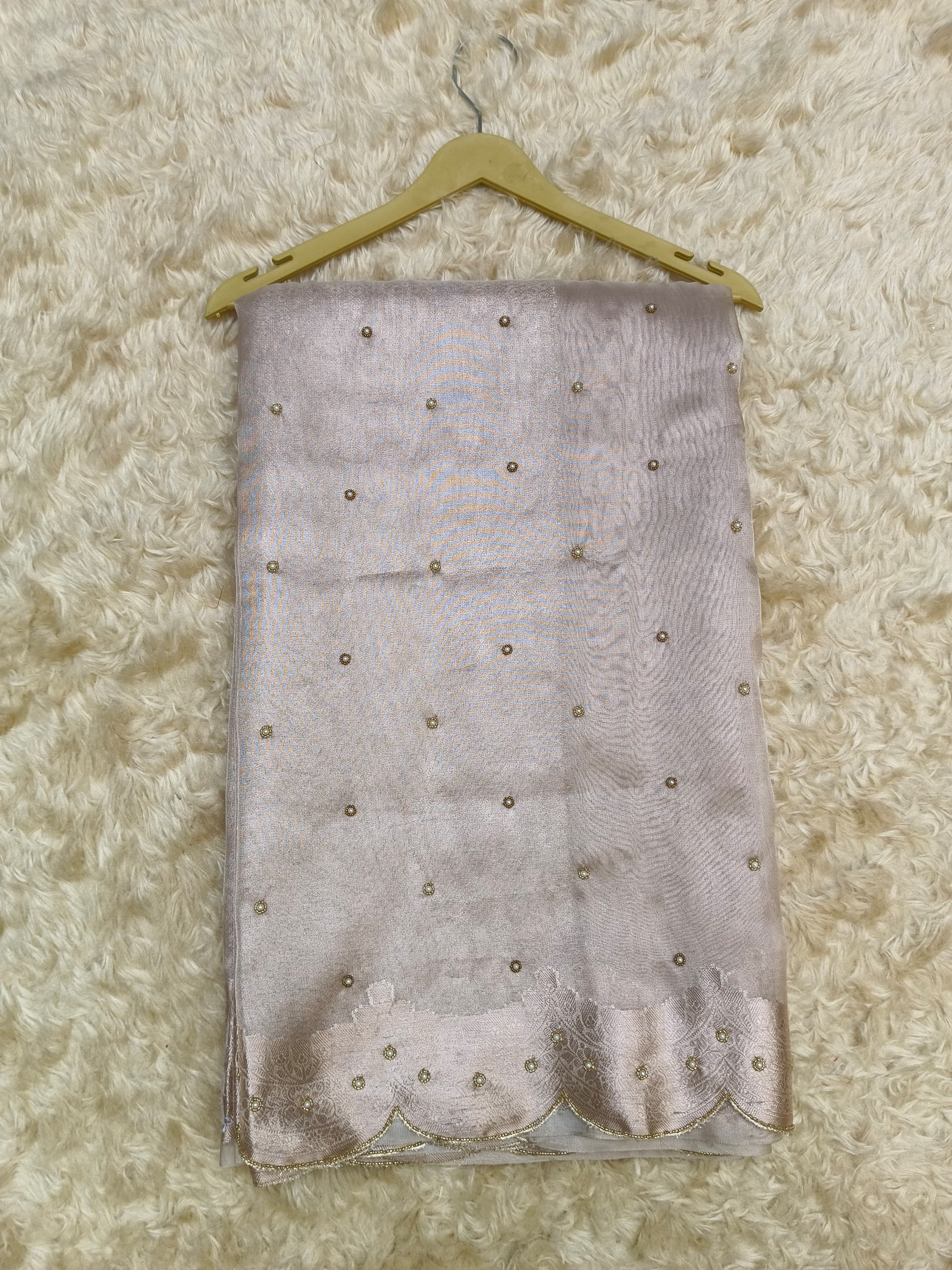 TISSUE HANDWORK EMBROIDERED SAREE