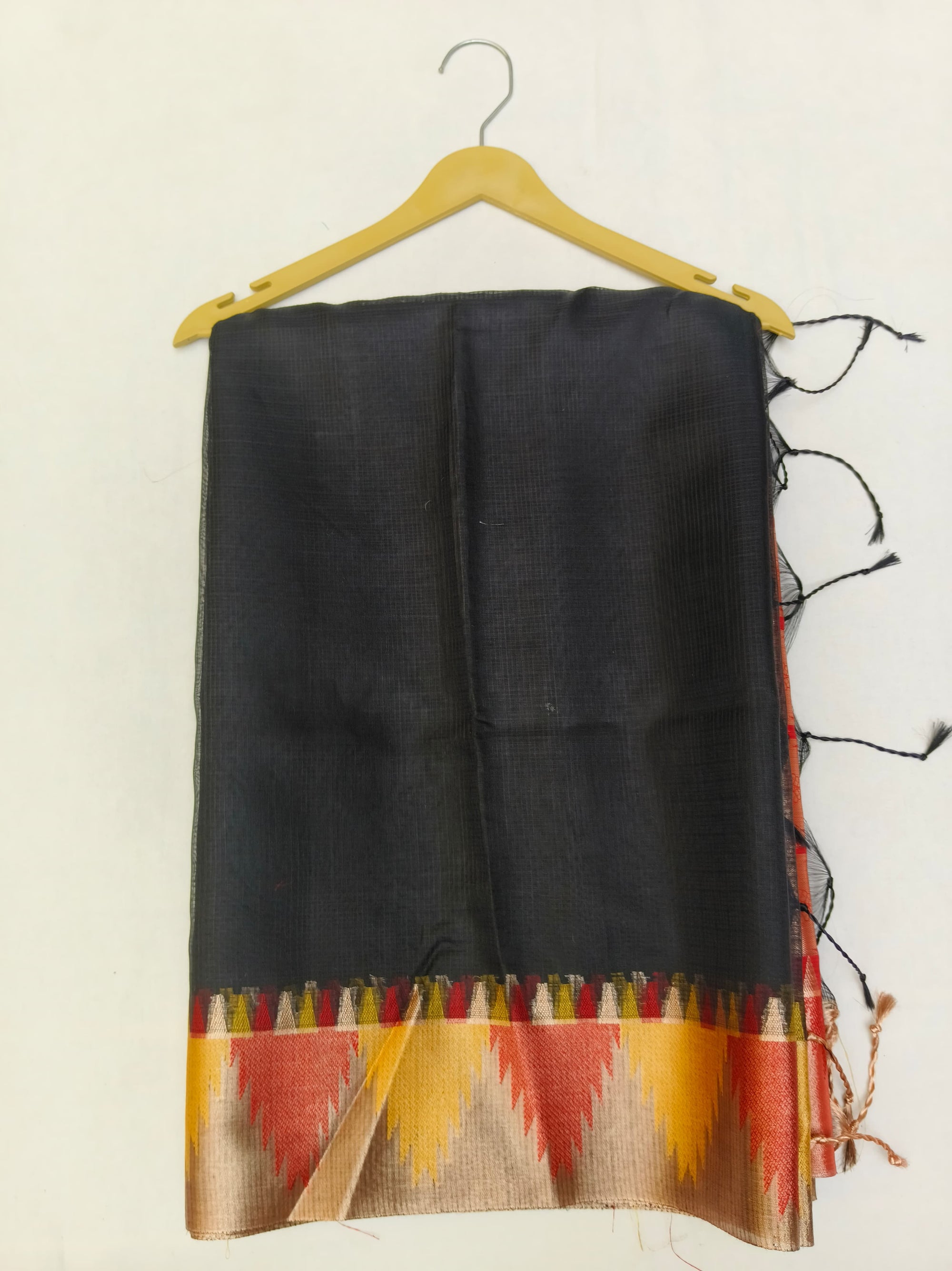 KOTA CHECK TEMPLE BORDER SAREE