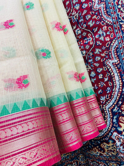 KOTA CHECK ALFI BUTI SAREE